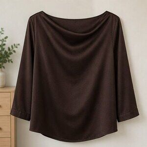 Burgundy Peplum Top